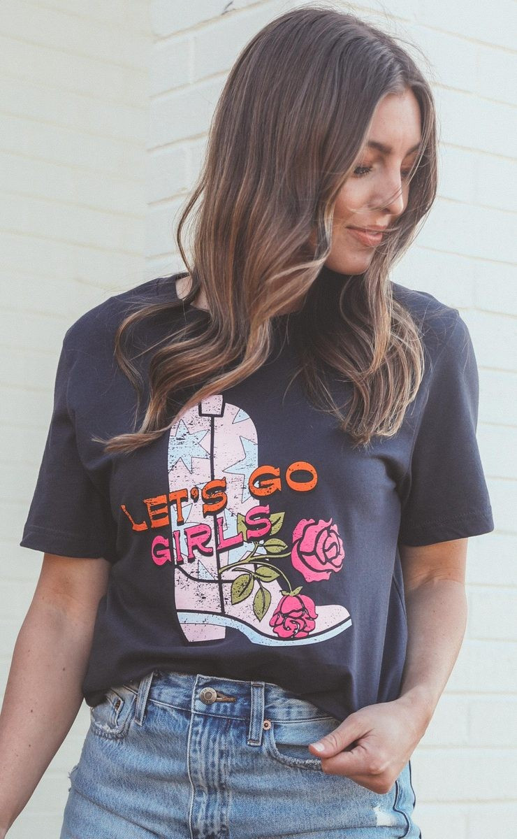 charlie southern: let's go girls t shirt | RIFFRAFF