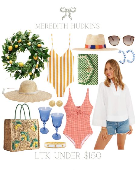 Boden, Tuckernuck, Anthro, Anthropologie , sunglasses, preppy, closet, timeless, pottery, barn, one piece swimsuit, yellow swimsuit, stripes on suit, red swimsuit, Fourth of July, outfit, white top, Summer, fashion, women’s fashion, spring fashion, sun hat, Tory, Burch, clutch, earrings, bracelet, sunshine, Tienda, resort, outfit, vacation, outfit, front door, wreath, bitch, bad, Todd, woven purse, wine, glasses, hosting

#LTKsalealert #LTKstyletip #LTKFind