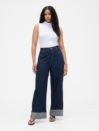 High Rise Wide-Leg Jeans | Gap Factory