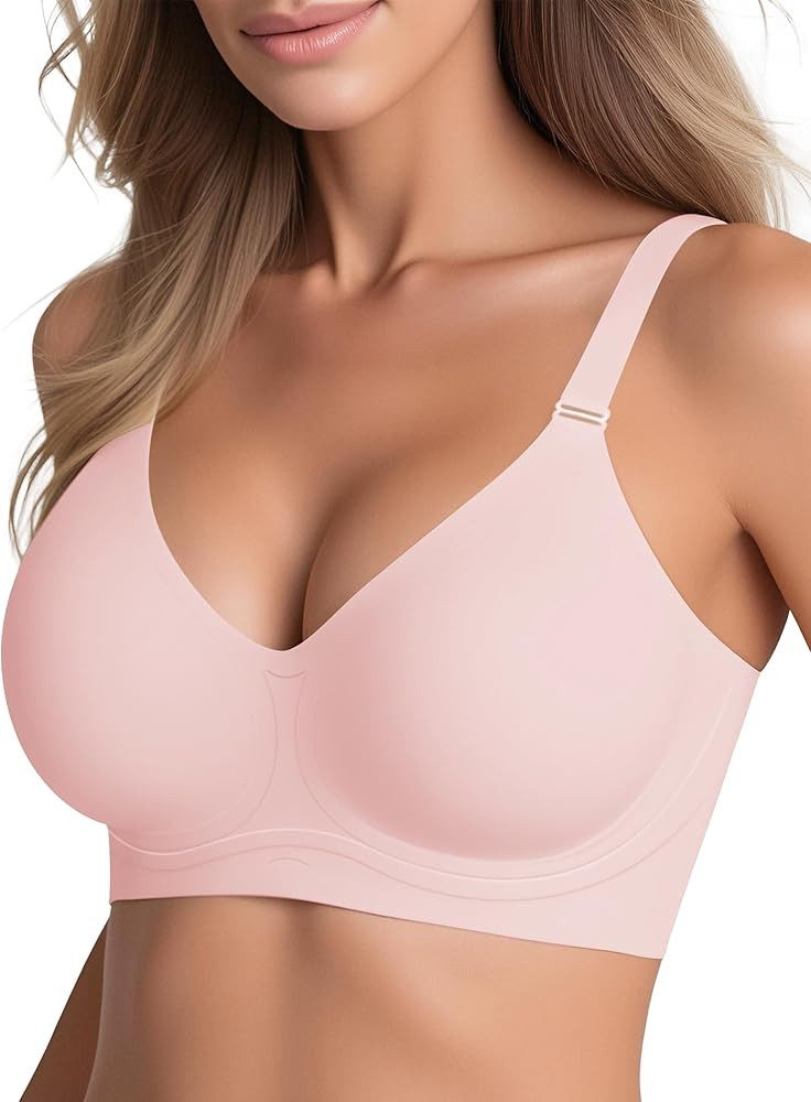 Wireless Bras for Women No Underwire Seamless Buttery Bralettes Smoothing Women's Bras Full Cover... | Amazon (US)