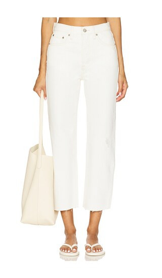 PISTOLA Cassie High Rise Crop Straight in White. - size 32 | Revolve Clothing (Global)