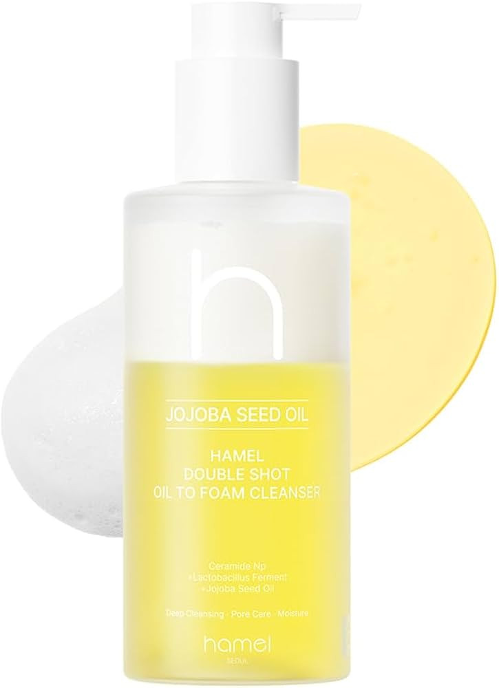 HAMEL Double Shot Oil To Foam Cleanser - Deep Pore Cleansing and Makeup Removal with Jojoba Oils,... | Amazon (US)