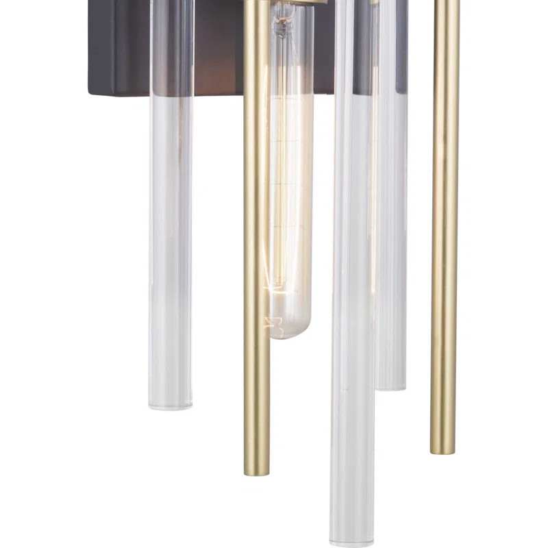 Danner 2 - Light Dimmable Black/Brass Flush Mount | Wayfair North America