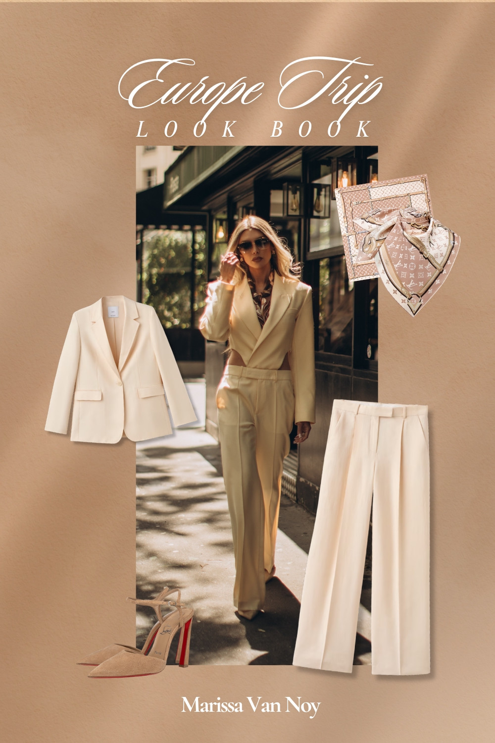 Lunch in Paris, anyone? 👠
Serving a classic look with a tailored cream suit. 

 #LTKdayinmylife #LTKootd #LTKTravel