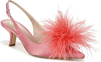 Bianka Feather Slingback Pump (Women) | Nordstrom