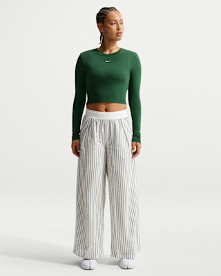 Nike Sportswear Chill Poplin Women's Loose Mid-Rise Woven Striped Pants | Nike (US)