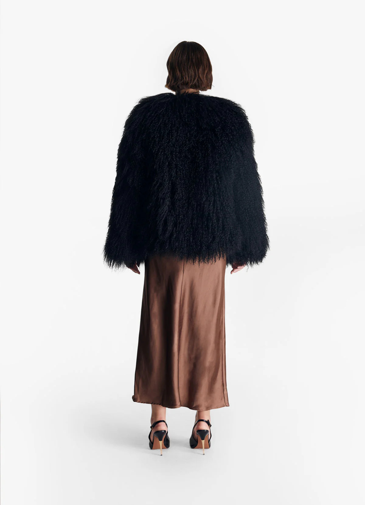 Black Mongolian Coat | DE SAVARY LONDON
