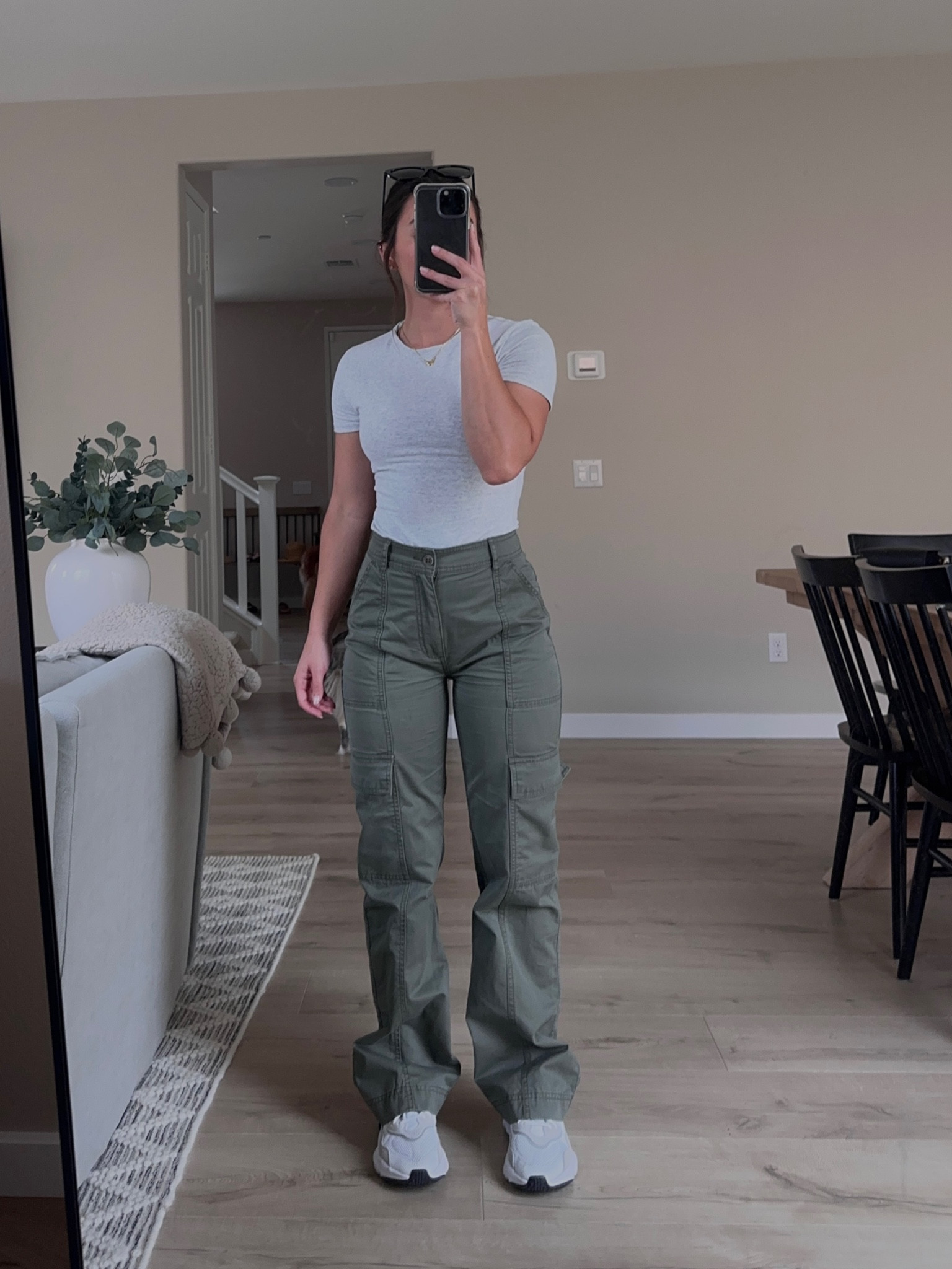 comfy casual 🤍 these cargos were from last year but I’ll link their current ones! top:xs | bottoms: 24 

#LTKFind #LTKxadidas #LTKstyletip