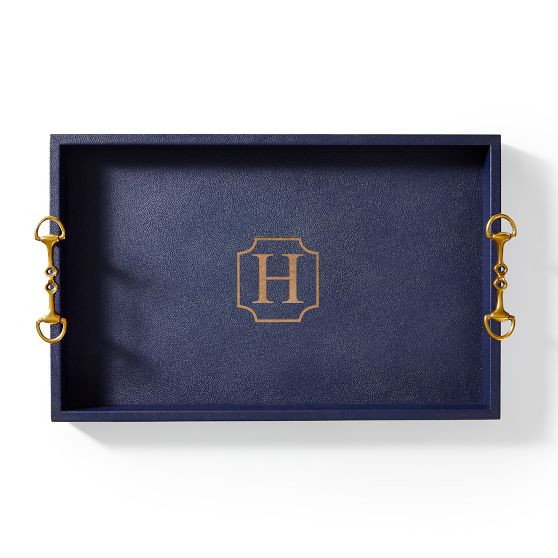 Horsebit Leather Tray | Mark and Graham