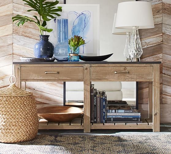 Parker Reclaimed Wood Console Table | Pottery Barn (US)