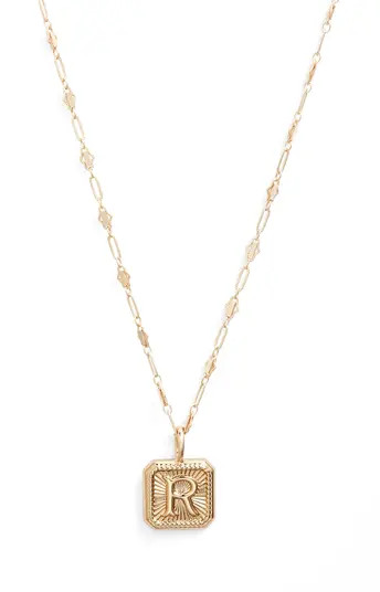 MIRANDA FRYE Harlow Initial Pendant Necklace | Nordstrom | Nordstrom