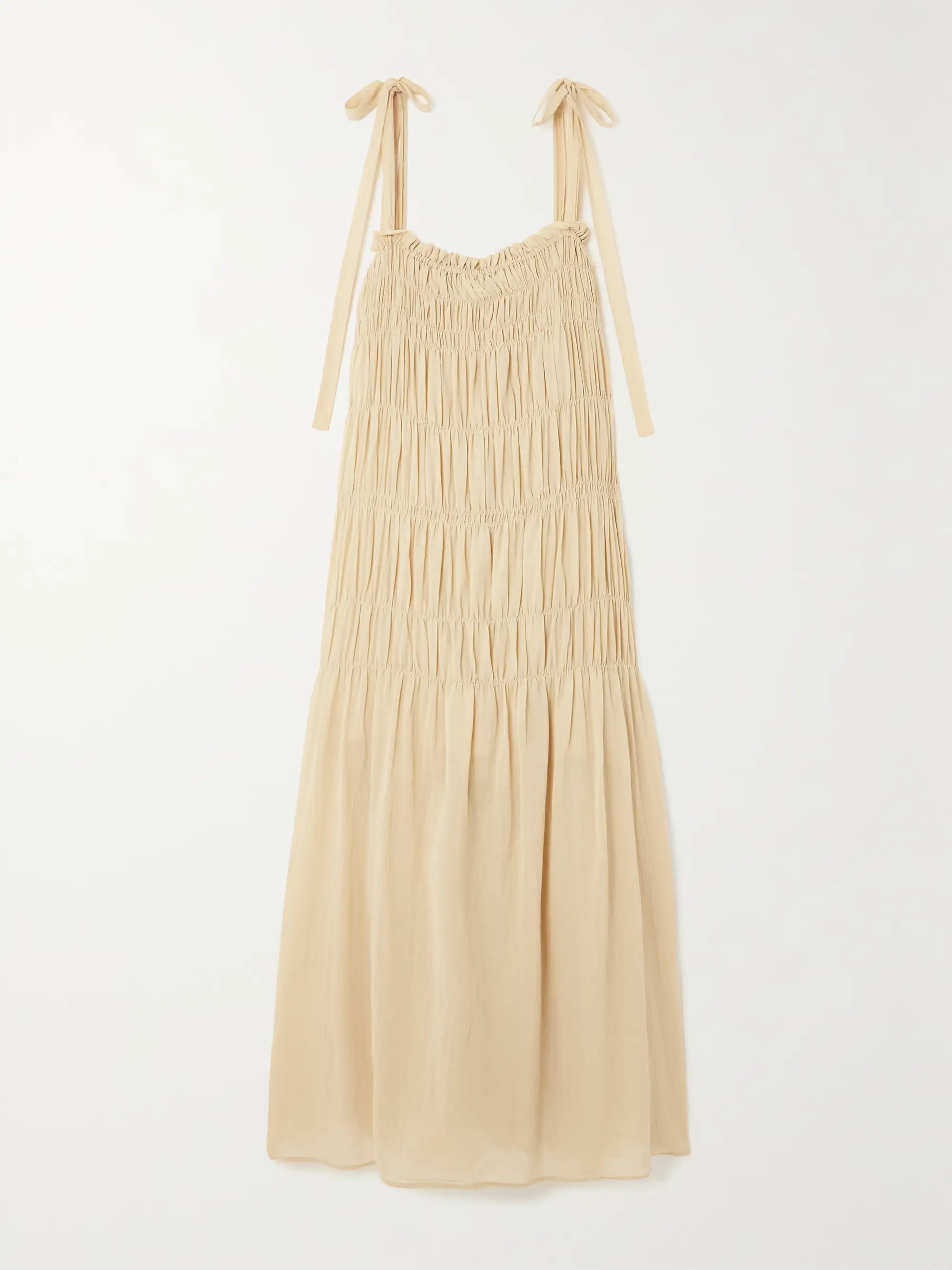 + NET SUSTAIN Vyra tiered organic cotton-voile midi dress | NET-A-PORTER (UK & EU)