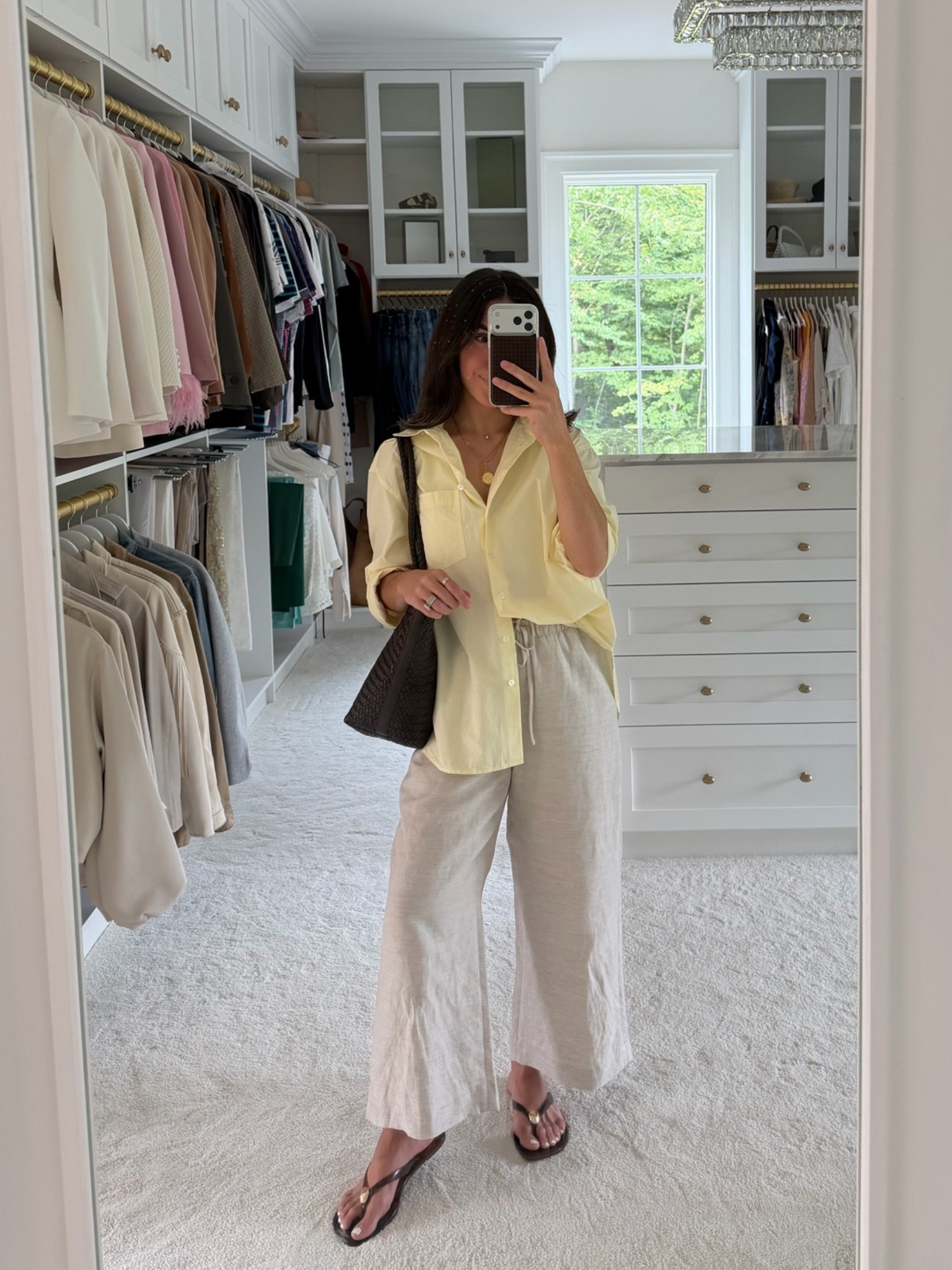 Size small in cropped linen pants, XS in button up

#LTKootd #LTKPetite
