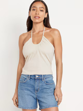 Fitted Halter Top | Old Navy (US)