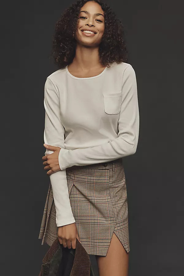 Pilcro Long-Sleeve Pocket Tee | Anthropologie (US)