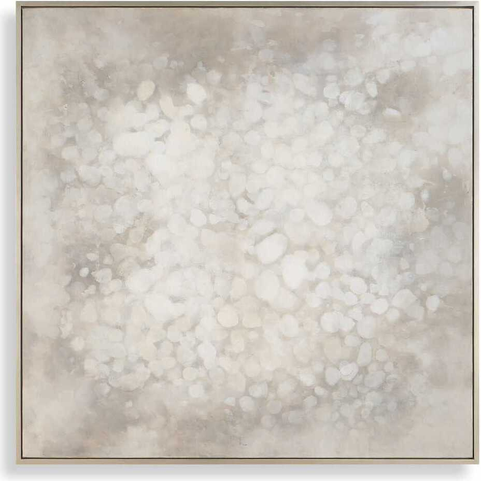 Out of Focus Framed Abstract Art In Gray and Gold | 1stopbedrooms