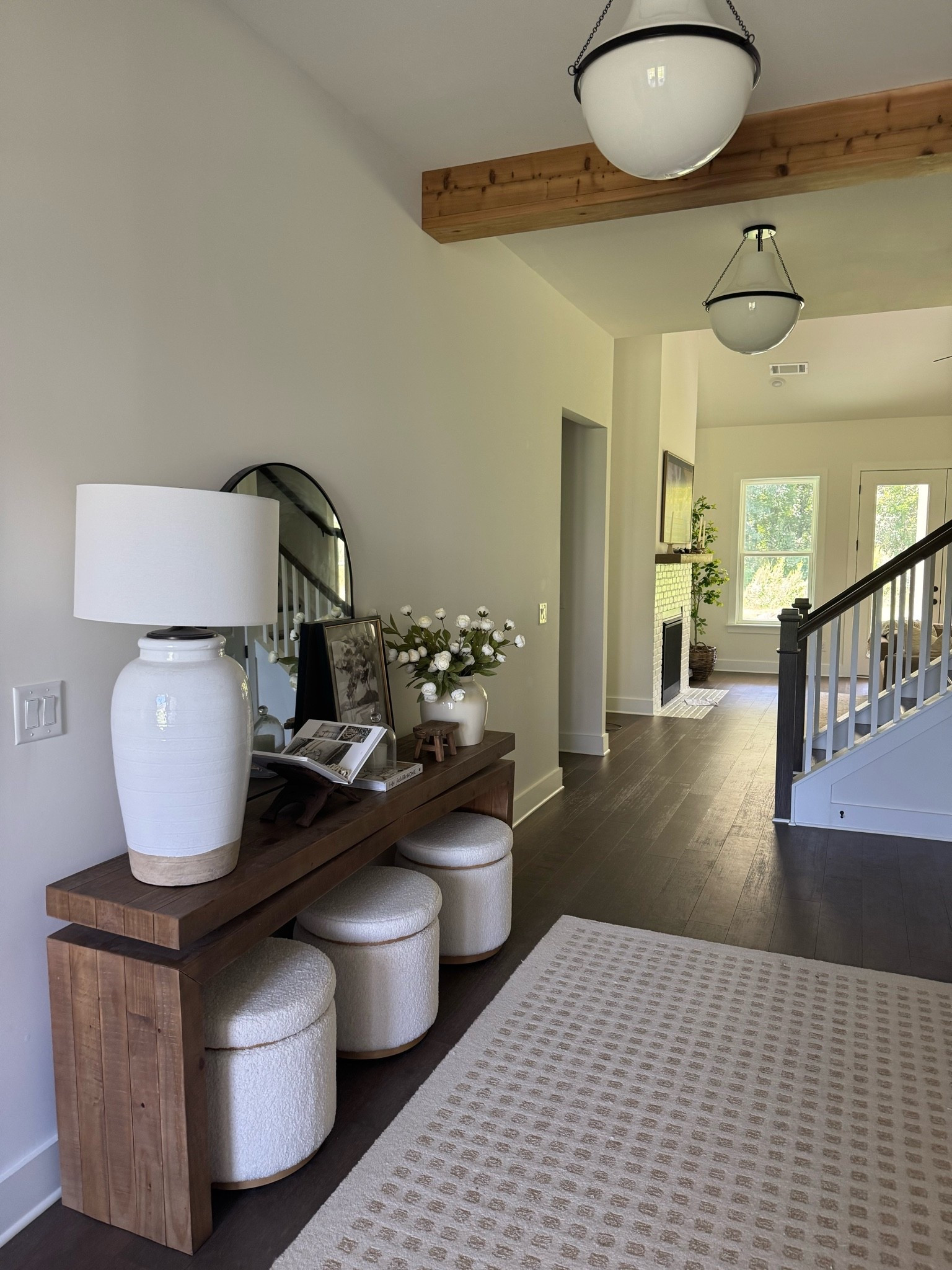 Entryway decor ideas! Henn table from @Wayfair! Entryway rug, viral console table, home decor ideas

#LTKHome #LTKSaleAlert #LTKSeasonal