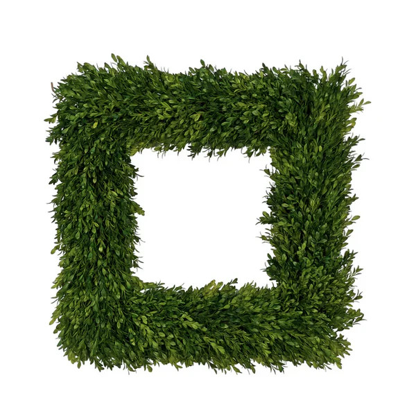 Square Boxwood Wreath - 24" | Fig and Dove