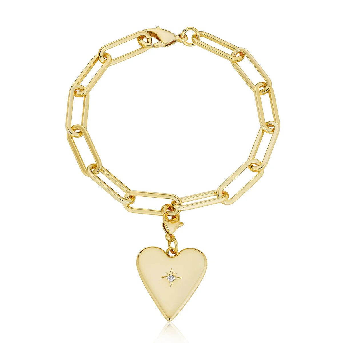 Removable Heart Charm Bracelet | Jennifer Miller Jewelry