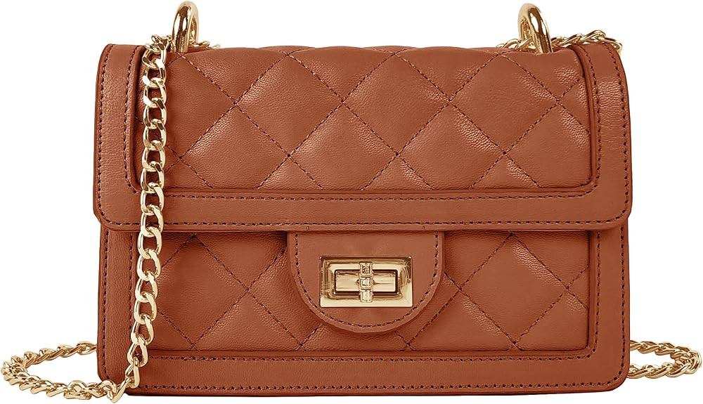 SG SUGU Small Quilted Crossbody Bag, Trendy Designer Mini Shoulder Bag, Phone Wallet Purse for Wo... | Amazon (US)
