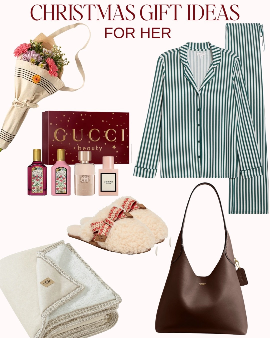 Gift guides for her🎀🎁


#Christmas #christmasgifts #giftguide #giftsforher #nordstrom #uncommongoods #giftideas #purse #slippers #ugg #blanket #pajamas #gucci #perfume #pjs #coach #coachpurse 

#LTKCyberWeek #LTKselfcare #LTKGiftGuide
