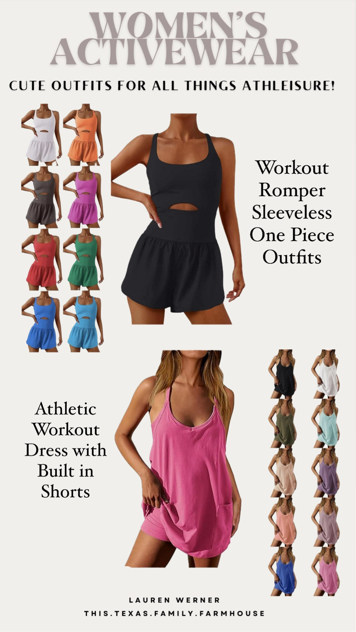 😍😍😍….Nothing like looking cute and being comfortable! Popular finds that are going fast!!! 

Tennis Dress | Athletic Workout Dress with Built in Shorts | Mini Golf Dresses with Pockets | Summer Running Onesie | Exercise Jumpsuits | Gym Yoga Clothes

#LTKfitness #LTKActive #LTKstyletip