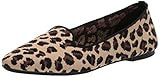 Skechers Women's Cleo-Leopard Loafer-Engineered Knit Ballet Flat, Natural, 6 M US | Amazon (US)