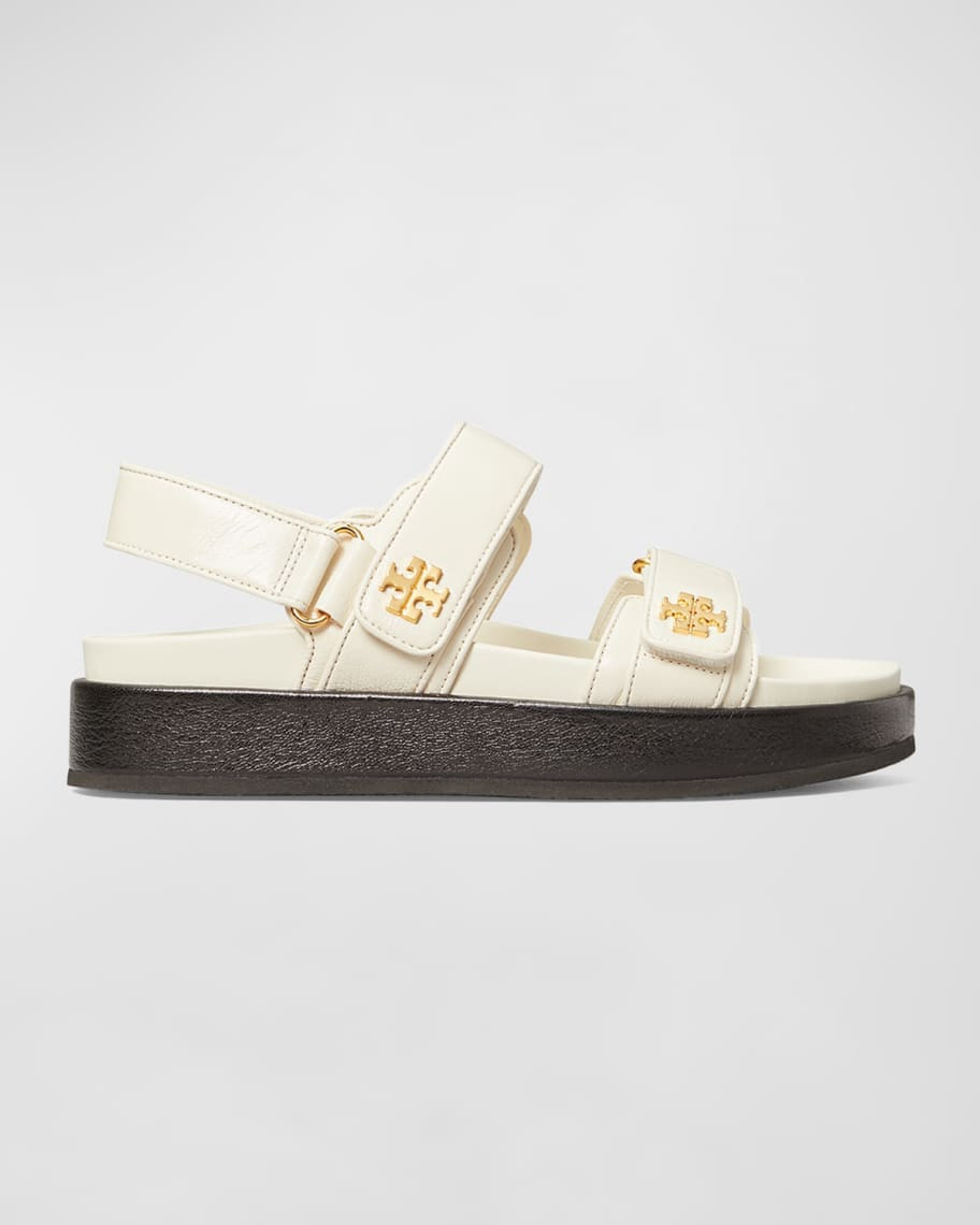 Tory Burch Kira Leather Dual-Band Sport Sandals | Neiman Marcus