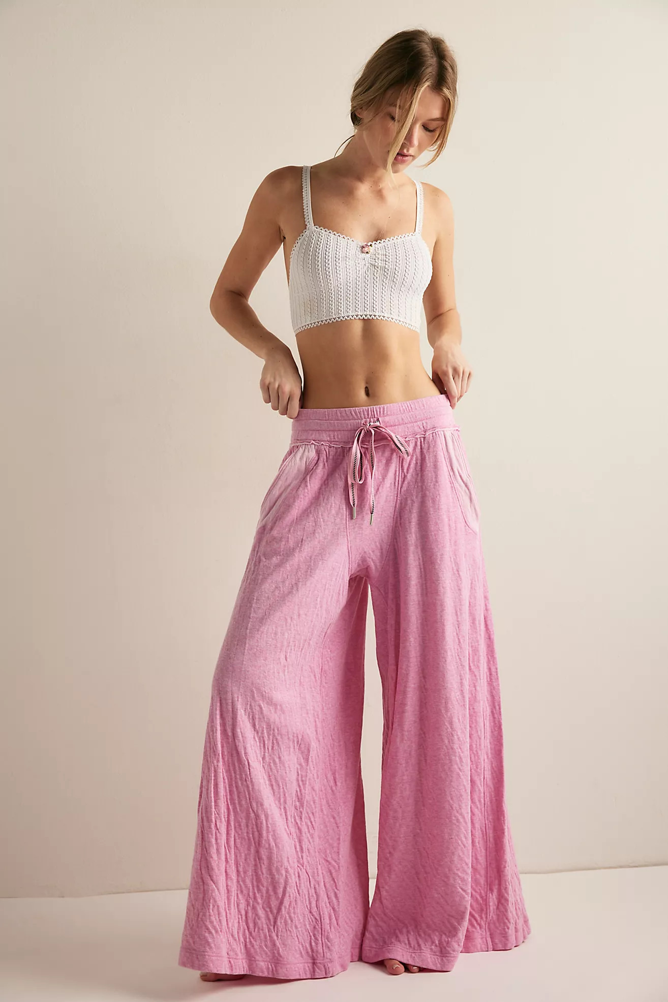 Wait A Minute Wide-Leg Lounge Pants | Free People (Global - UK&FR Excluded)