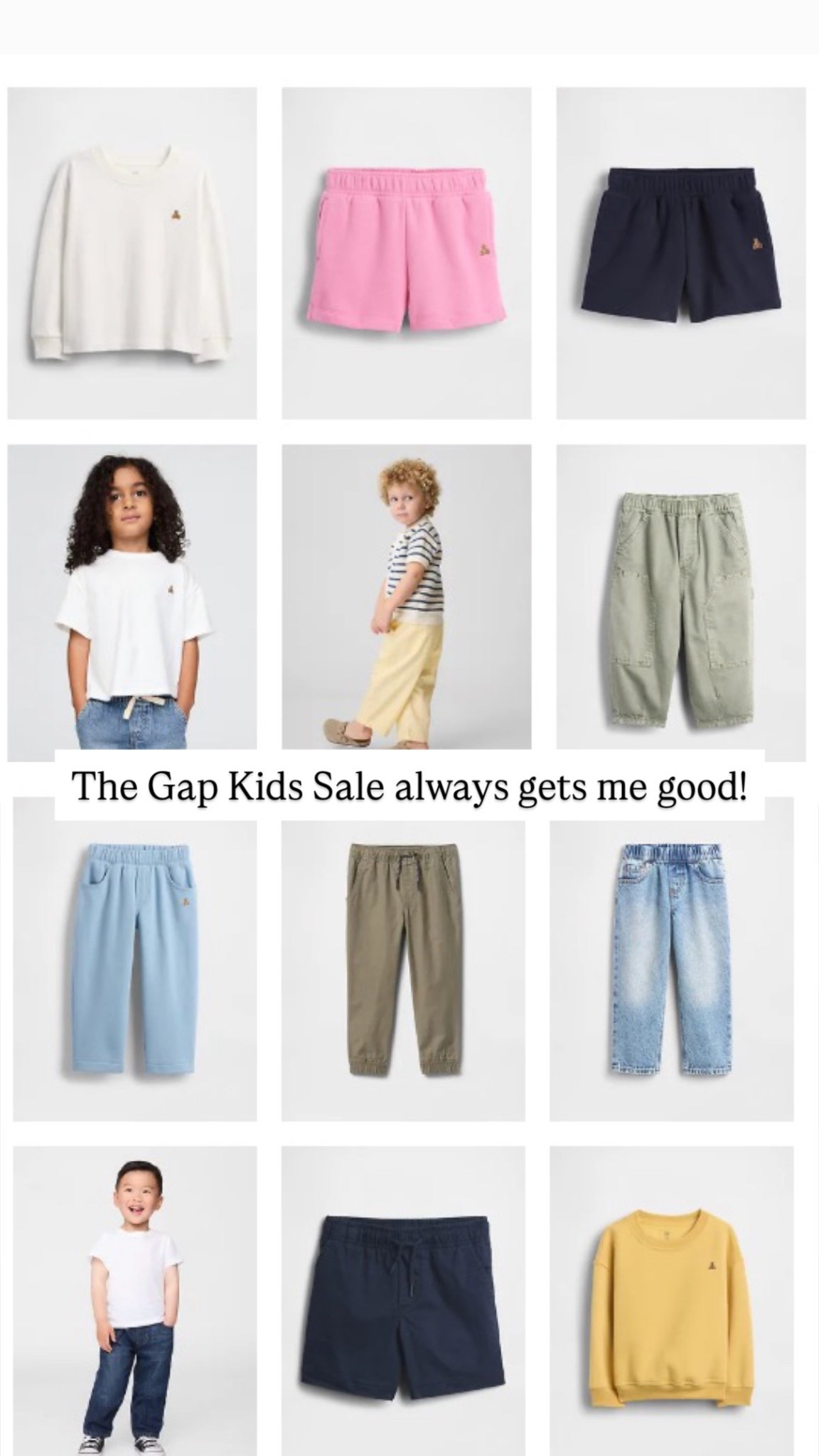 What’s in my cart for the kids at gap! On sale now 

#LTKSeasonal #LTKKids #LTKSaleAlert