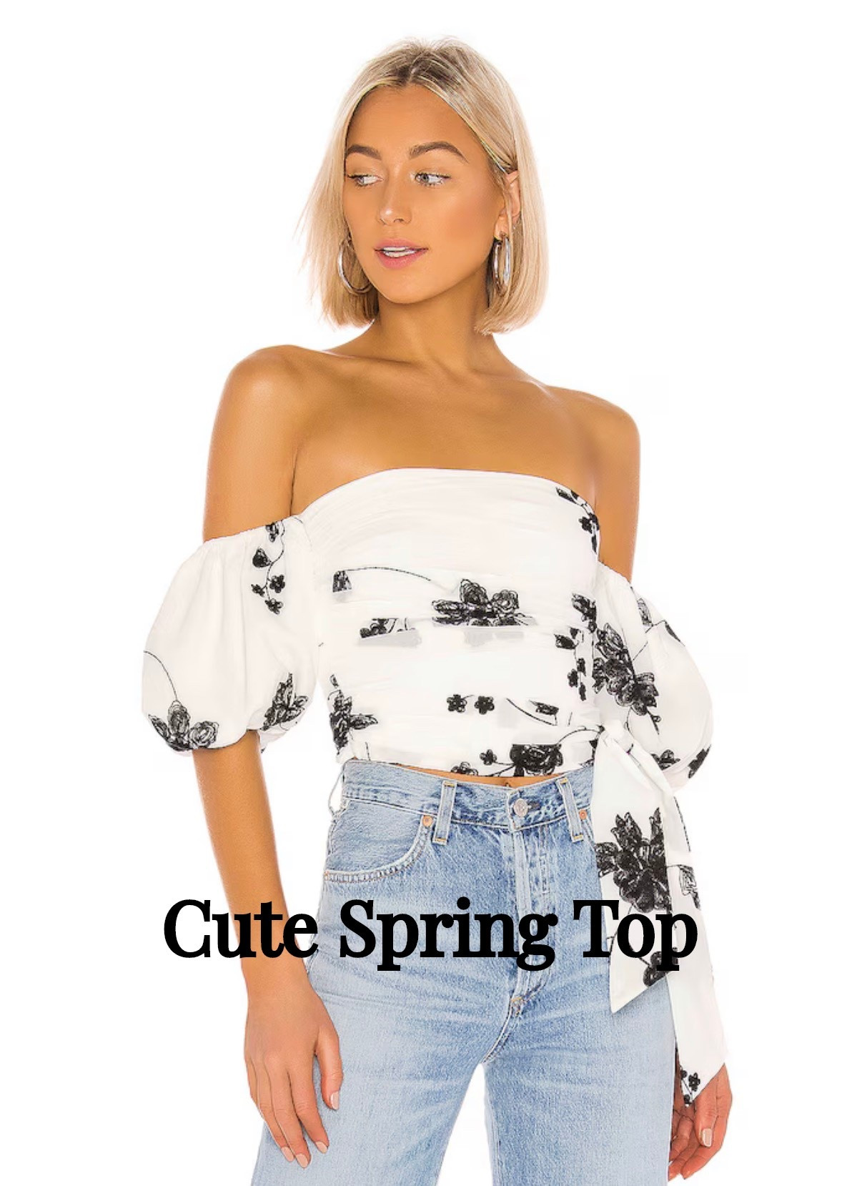 Buying this top in Small @Revolve 🤍 Perfect for Spring 

#LTKSpringSale #LTKgrwm #LTKootd