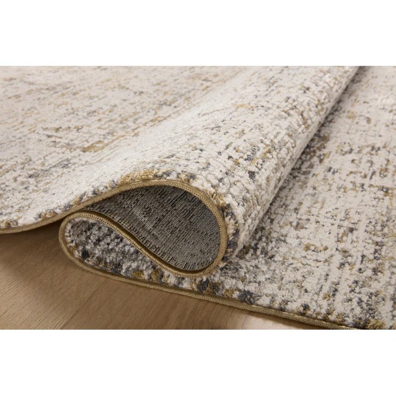 Amber Lewis x Loloi Alie Gold / Beige Area Rug | Wayfair North America