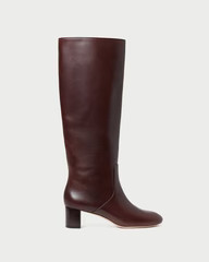 Gia Espresso Leather Tall Boot | Loeffler Randall