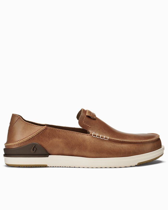 Men's OluKai® Kākaha Leather Slip-On Shoes | Tommy Bahama