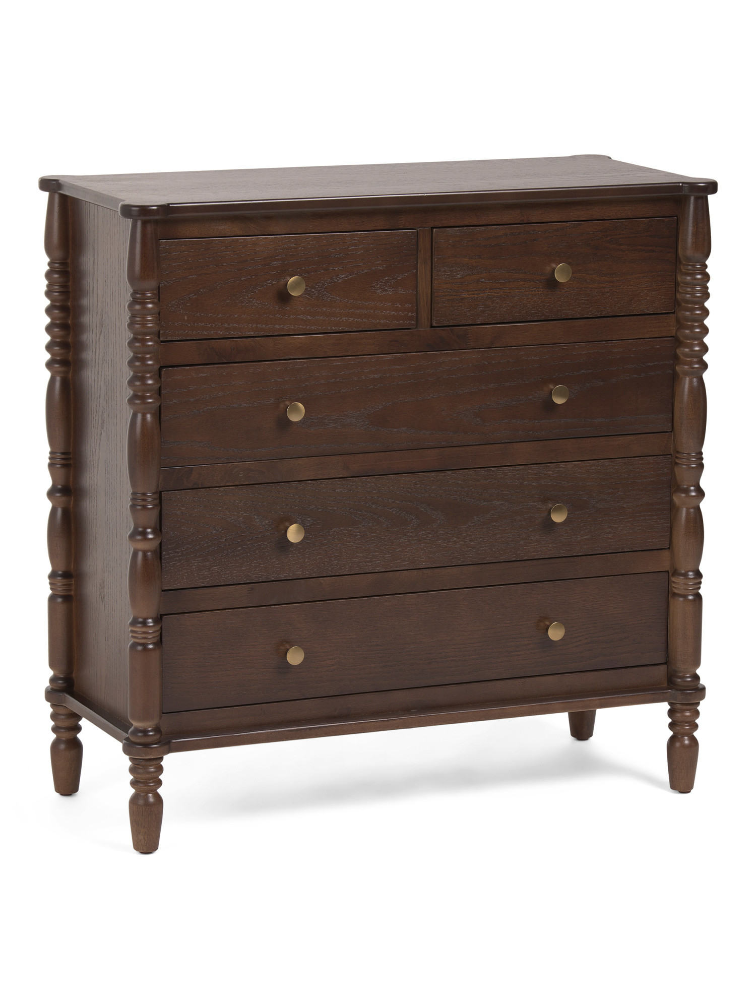 32x14x32 5 Drawer Spindle Dresser | TJ Maxx