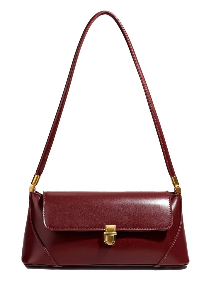 2024 New French Fashion Retro Simple Baguette Bag, Ideal For Mature Women, Suitable For Dating, S... | SHEIN