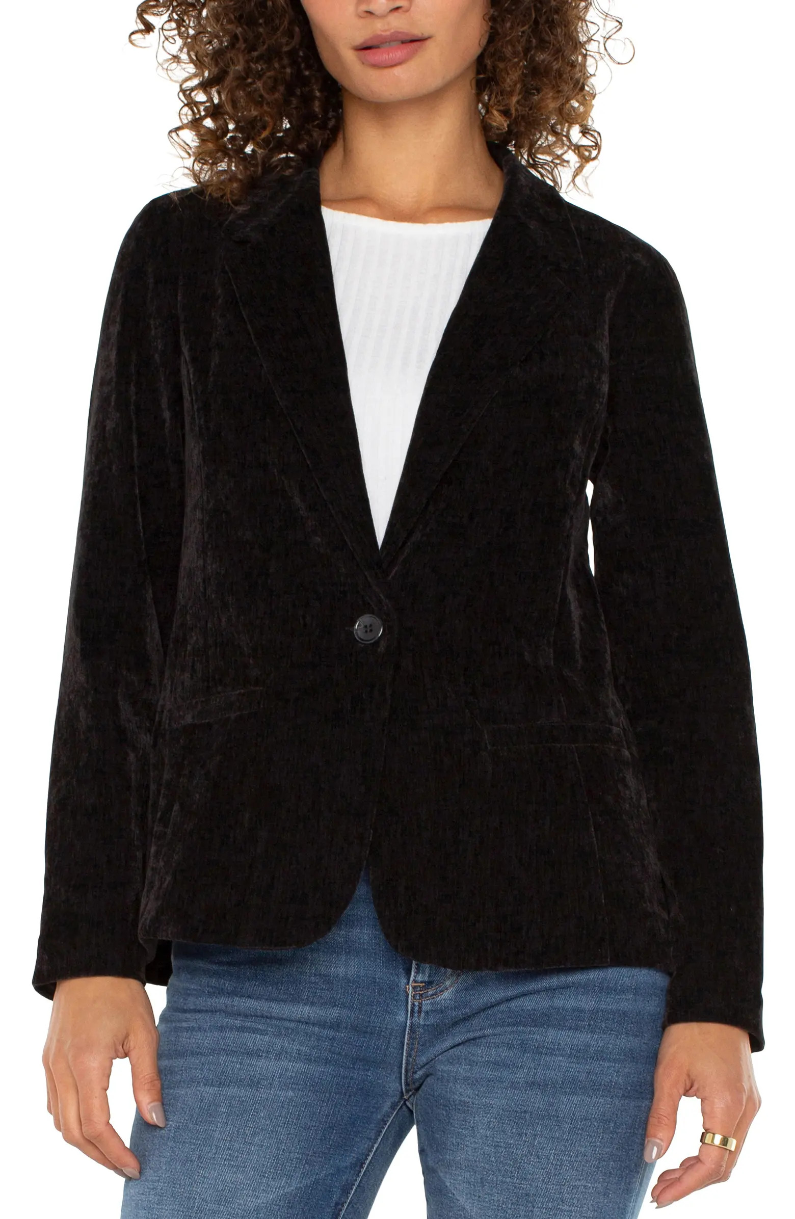 Liverpool Fitted Velvet Blazer | Nordstrom | Nordstrom
