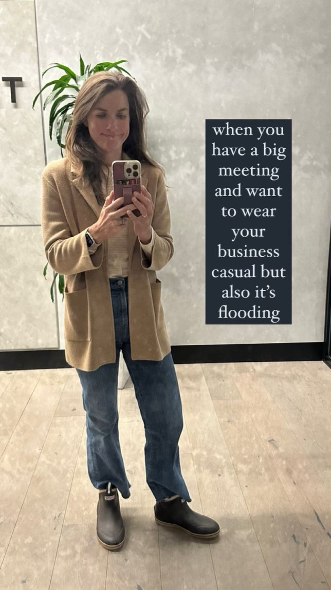 Business casual on the top and flooding from the hurricane on the bottom - blazer is 40% off using SHOPNOW, my jeans are 25% off for Labor Day weekend

#LTKstyletip #LTKshoecrush #LTKsalealert