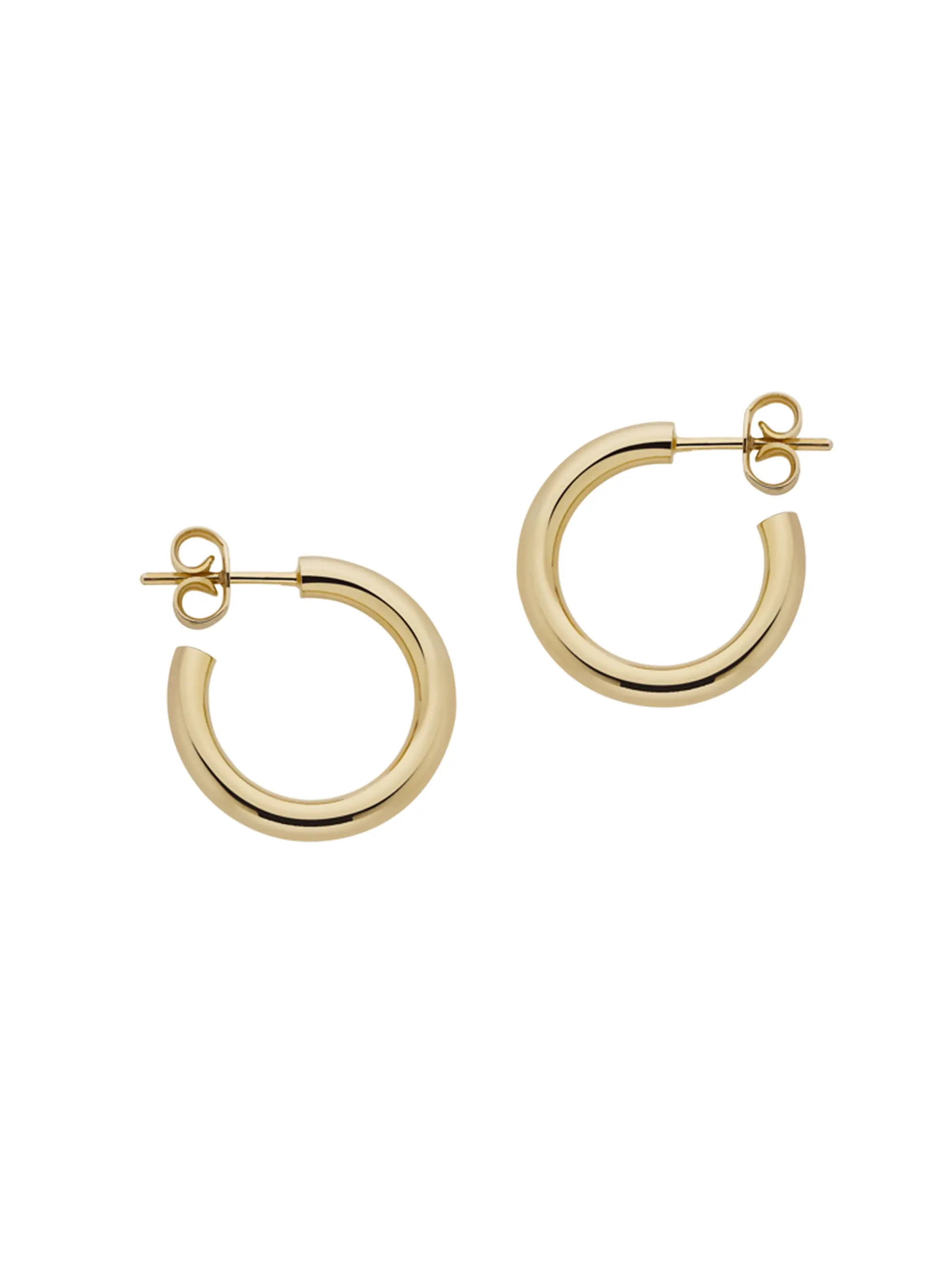Stratus Taboo Medium 9K Gold-Plated Hoop Earrings | Saks Fifth Avenue