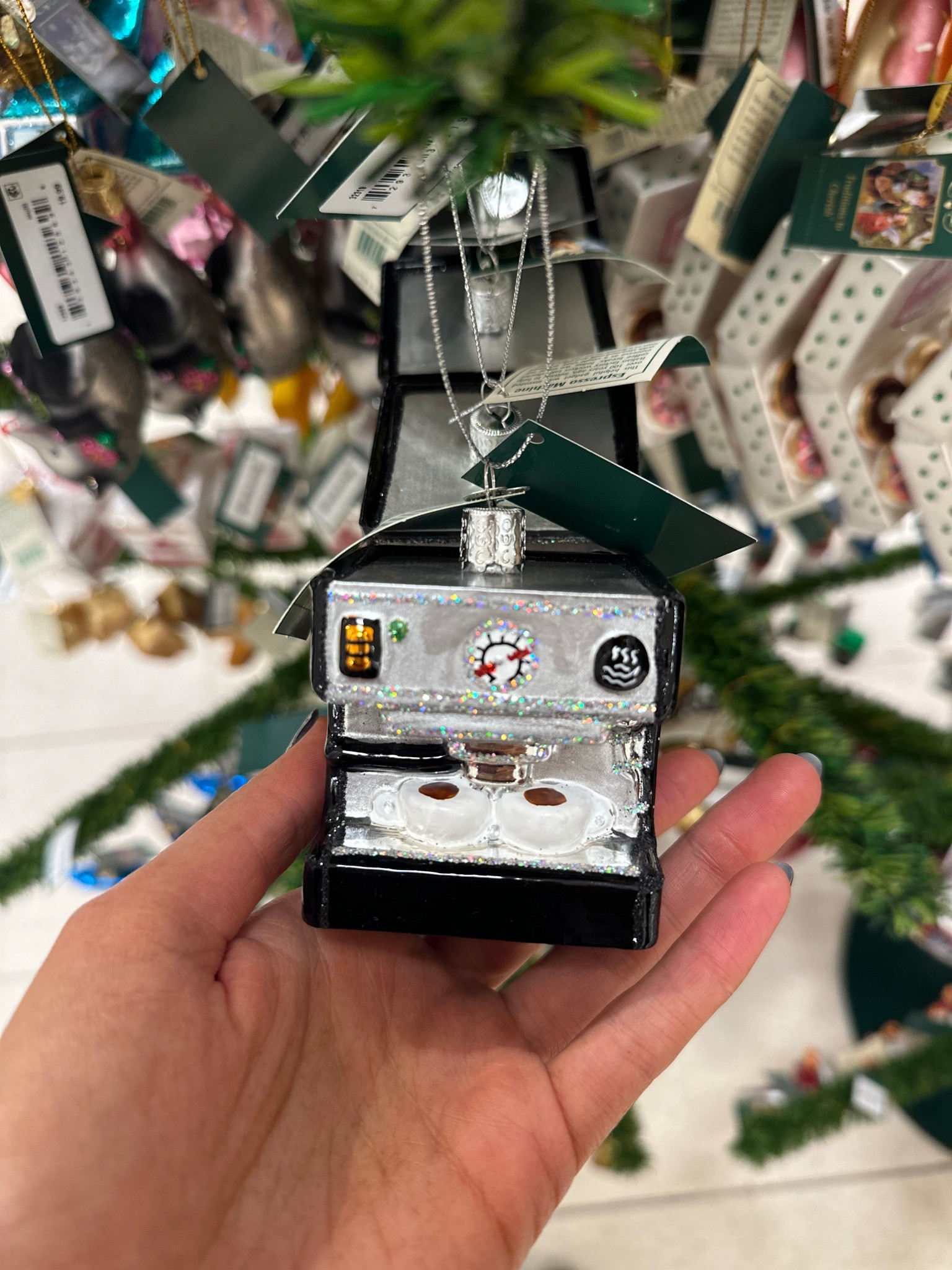 Espresso machine ornament
Nordstrom find 
Gift idea 

#LTKHoliday #LTKFindsUnder50