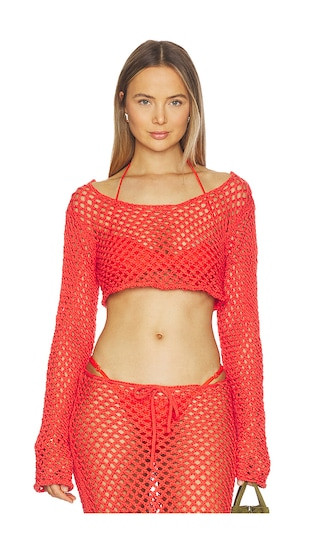 Magen Shirt in Scarlet Red | Revolve Clothing (Global)