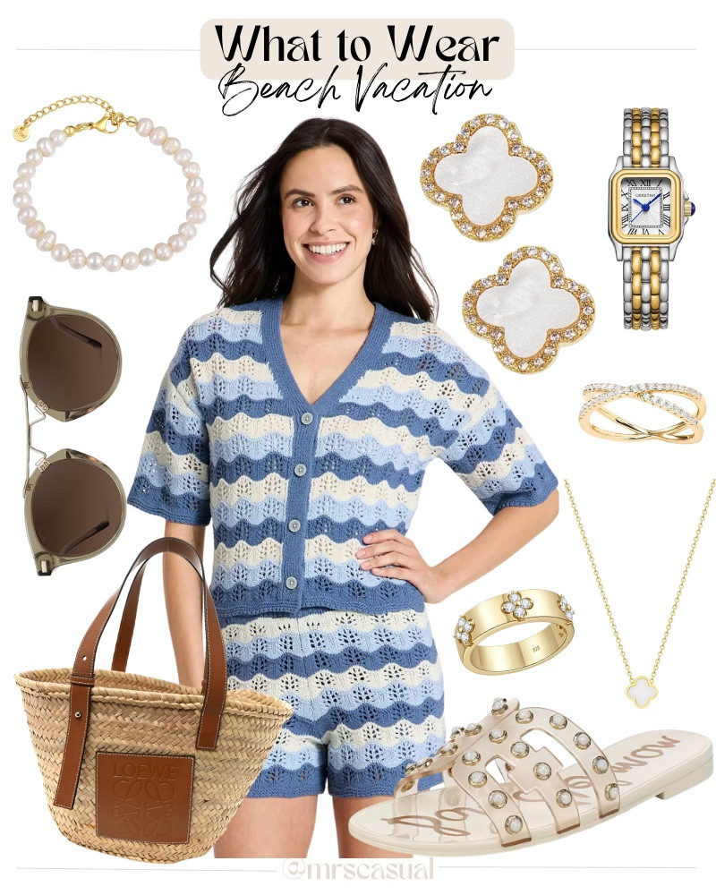 Beach vacation outfit goals 🌊🤍 This knit set is giving expensive resort vibes without trying too hard 👏 🔗⬇️

#LTKootd #LTKOver40 #LTKSeasonal