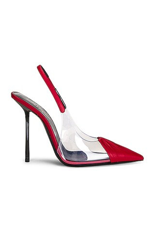 Saint Laurent Frida Slingback Heels in Red | FWRD 