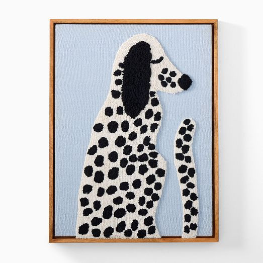 West Elm x PBK Puppy Woven Framed Art | West Elm (US)