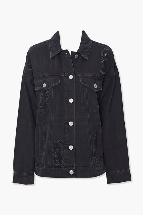 Distressed Boyfriend Denim Jacket | Forever 21 (US)