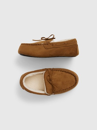 Kids Sherpa-Lined Moc Slippers | Gap (CA)