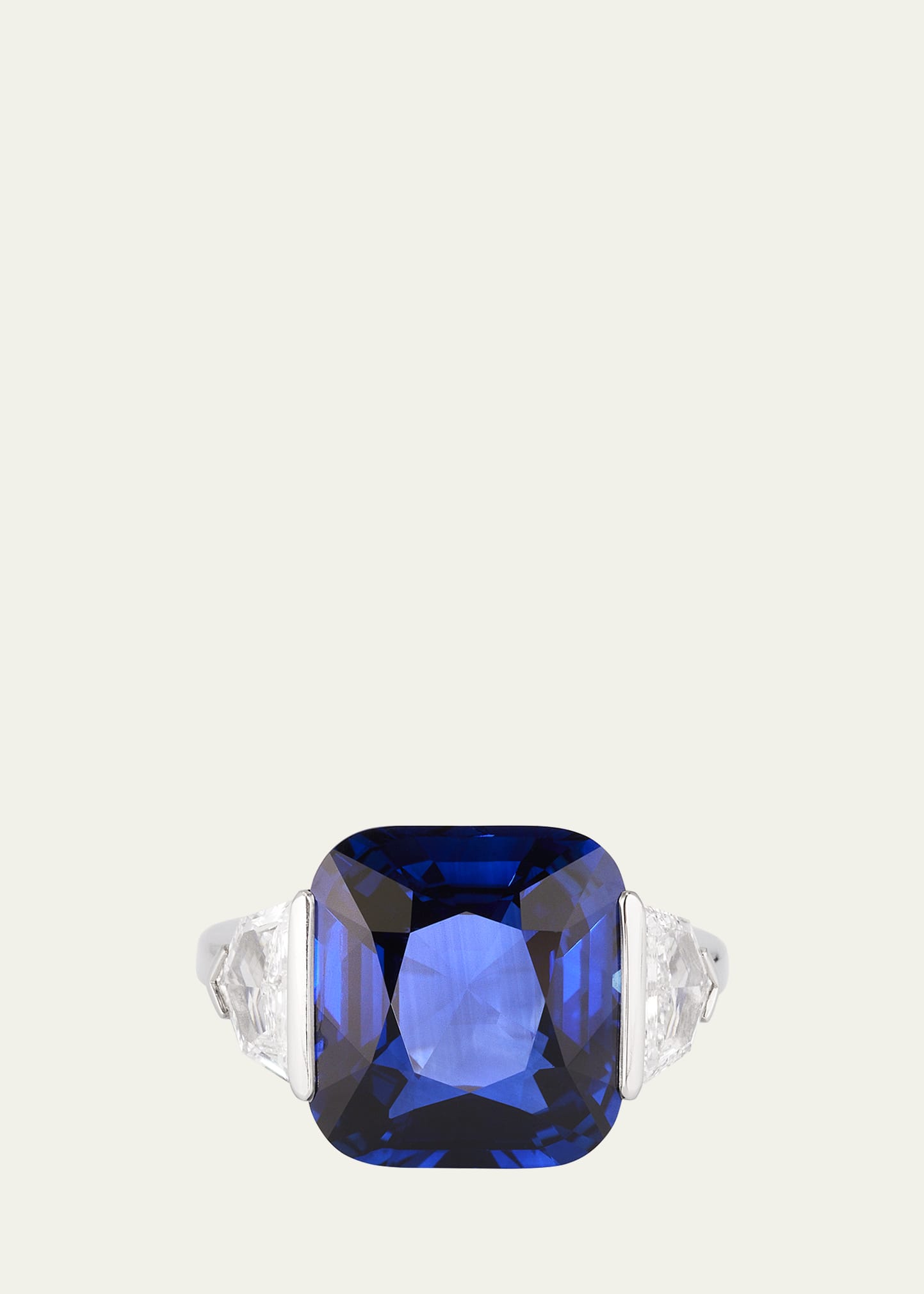 Bayco Platinum Ring with Sapphire and Diamonds | Bergdorf Goodman