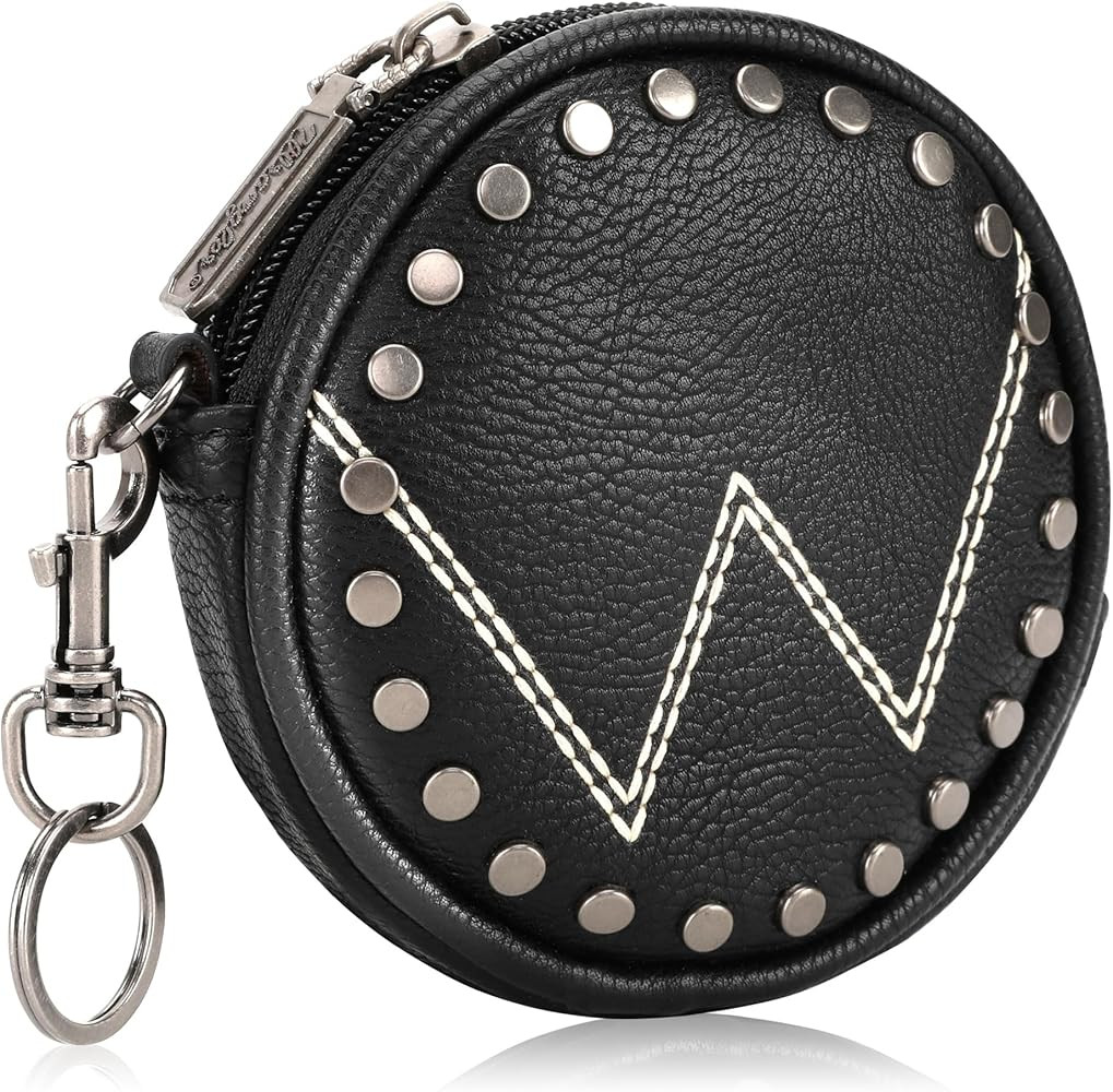 Wrangler Coin Purse Change Pouch for Women Keychain Wallet Round Purse with Zip | Amazon (US)