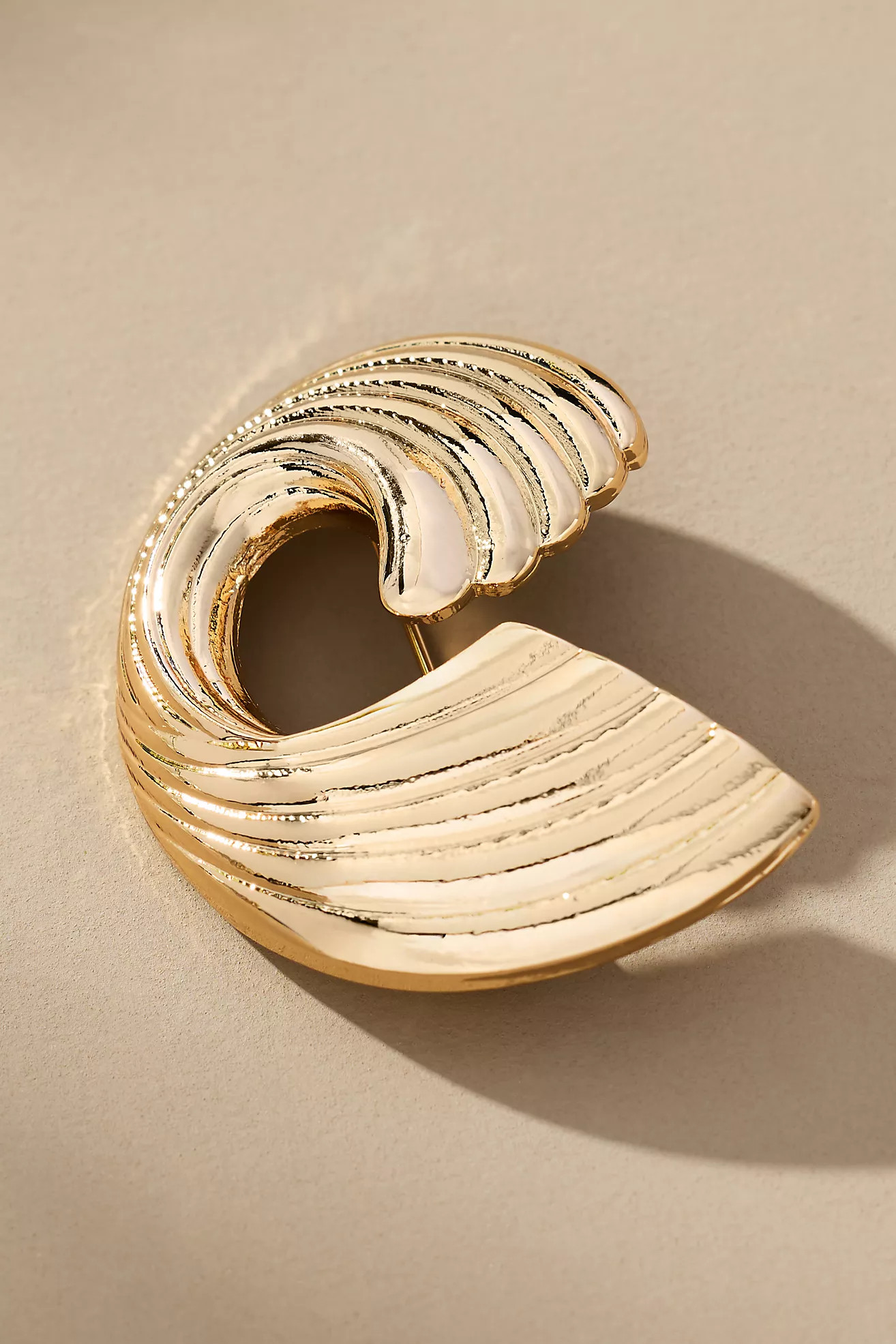 Ribbed Swirl Brooch | Anthropologie (UK)
