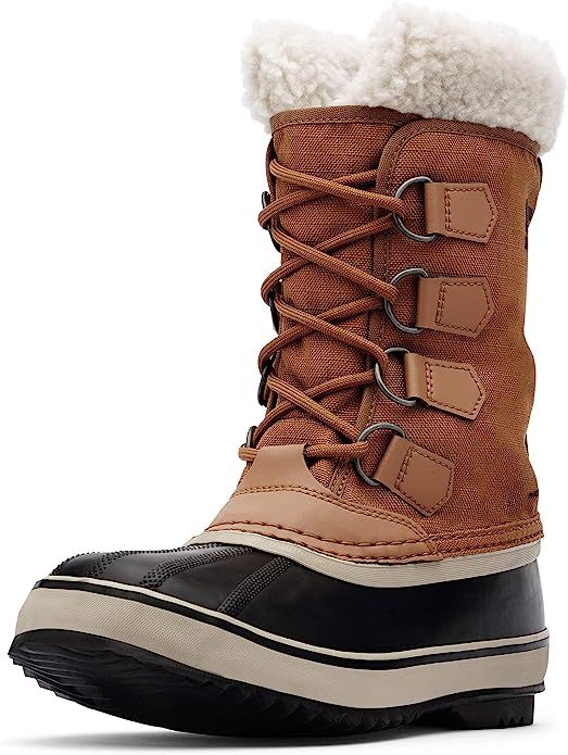 Sorel Women's Winter Carnival Boot - Rain and Snow - Waterproof - Camel Brown - Size | Amazon (US)